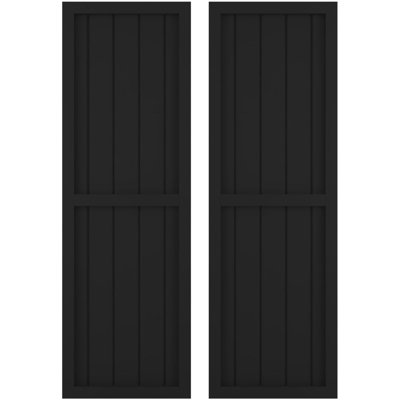 Deux volets à panneaux égaux Americano (par paire)