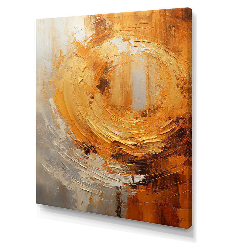Golden Gyre Spiral I - Abstract Spirals, impression sur toile_106089, H 44 po x l 34 po x P 1,5 po, Toile tendue