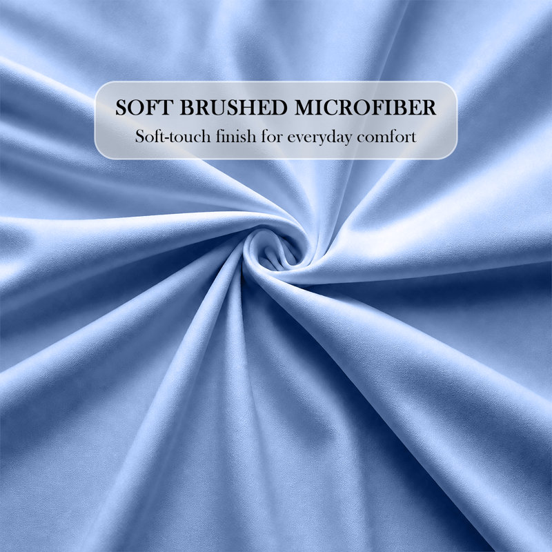 Bedroom Collection Standard Fitted Sheet, King, Light Blue