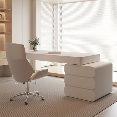 Minimalist Cream-Tone Desk