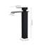 Black 304 Stainless Steel Basin Mixer Tap