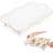 Rectangular Ceramic Serving Tray With Handles, Decorative Tray For Coffee Table, Tea, Perfume, And Home Decor