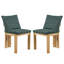 Ensemble de 2 chaises de salle à manger d'intérieur avec conception ergonomique et structure en bois d'hévéa d'intérieur-1338886832