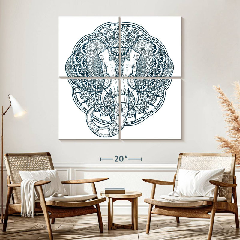 Brampt Graceful Elephant, 57" H x 57" W