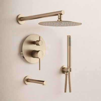 Circular Wall-Mounted Shower Faucet