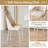 78.97" Modern Rectangle Cream White Dining Table Set with 4 Chairs for Kitchen, Bar, Living Room-1179052233-1200877693