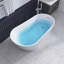 Baignoire de trempage autoportante en acrylique 63 "x 31,5" avec trop-plein