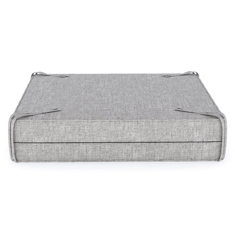 Sunbrella® Outdoor Ottoman Cushion, Canvas Granite Sunbrella® Canvas