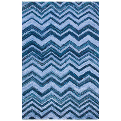 Mardell Hand Tufted Cotton Chevron Rug