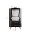 Armoire de bar en bois avec 2 tablettes de rangement ouvertes et 2 tiroirs, armoire de rangement à miroir, pieds hauts / pieds pour un nettoyage facile, armoire de rangement NOIR-1839455214