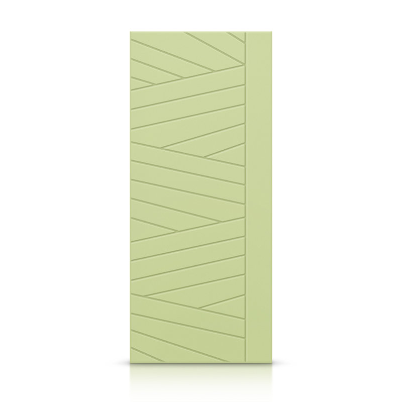 Porte standard à panneaux en bois manufacturé, Vert sauge, 30 po x 80 po