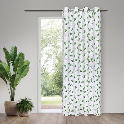 Burlwood Polyester Room Darkening Grommet / Eyelet Curtain