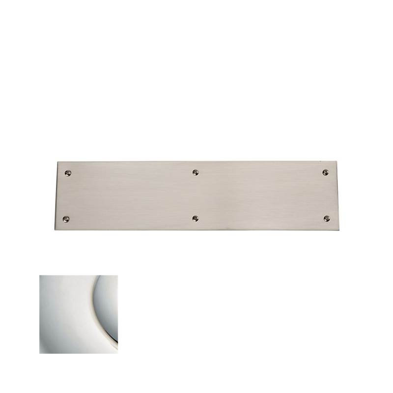 Solen Beveled Edge Push Plate, Bright Nickel, 3.5" H x 15" W