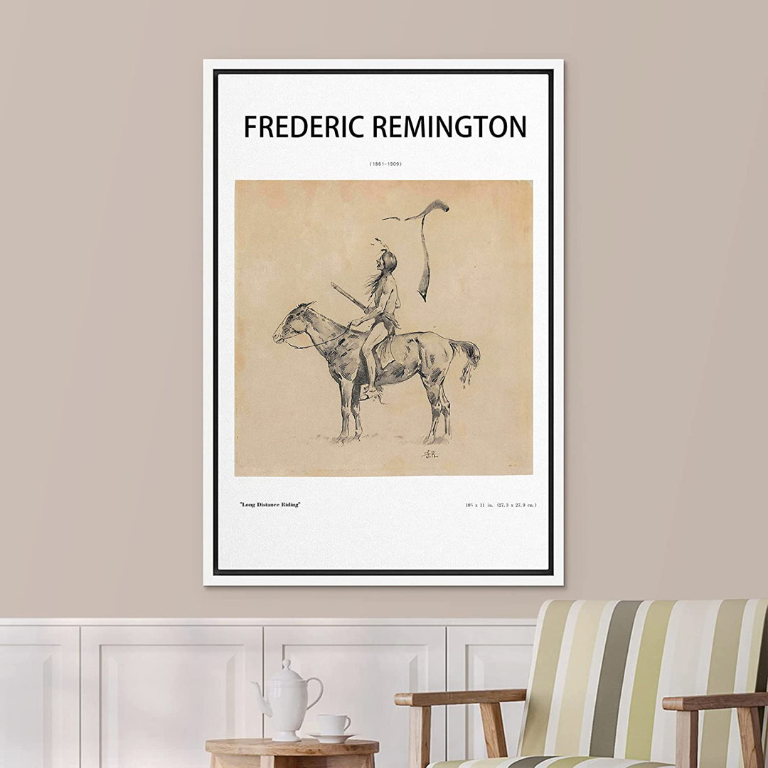 " Native American Portrait People Animals " by Frederic Remington SIGNLEADER Frame 