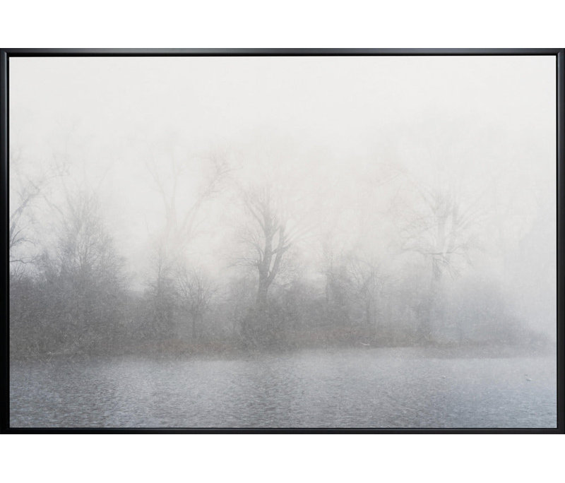 Paysage brumeux, H 24 po x l 20 po, Blanc