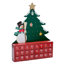 Kurt Adler Wooden Snowman with Christmas Tree Advent Calendar