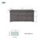 Compact Aluminium Rattan Brown Storage Box For Outdoor Garden Patio-1505861331