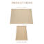 Royal Designs, Inc. Abat-jour rectangulaire BSO-756-14BG, (6 x 12) x (8 x 14) x 10, beige-623184873-623184407