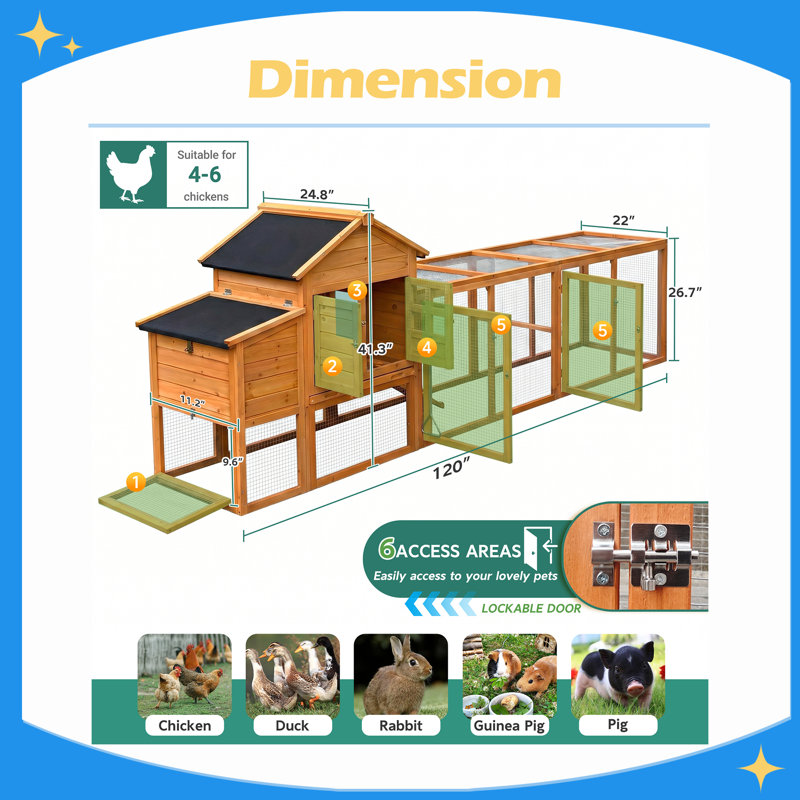 Durable Eco-Friendly chicken coop