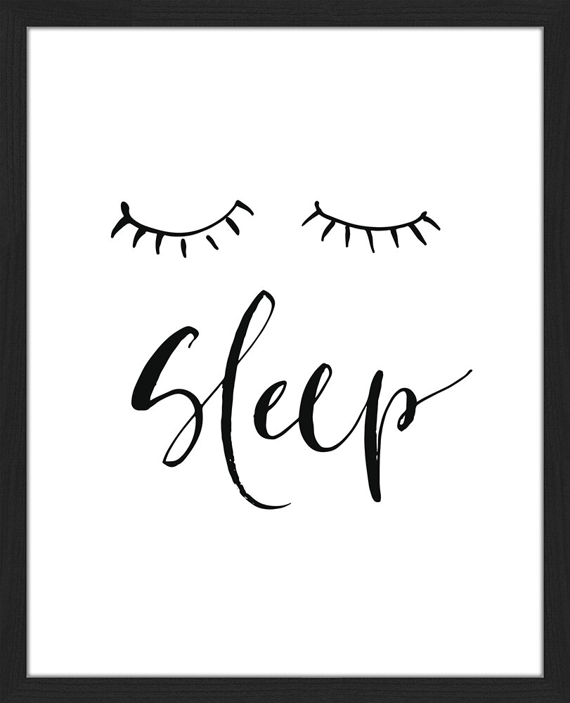 Gerahmtes Poster Sleep