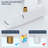 Ultra-Slim Adjustable Toilet Seat Bidet, Non-electric Dual Nozzle
