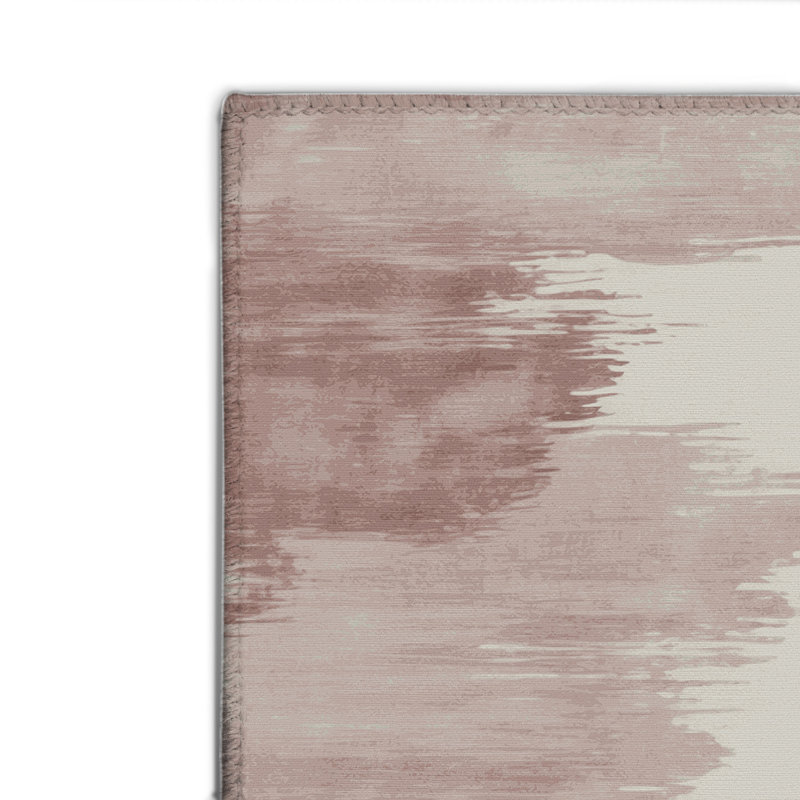 Watercolor Gray Indoor and Outdoor Area Rug, Rectangle 8' x 10'