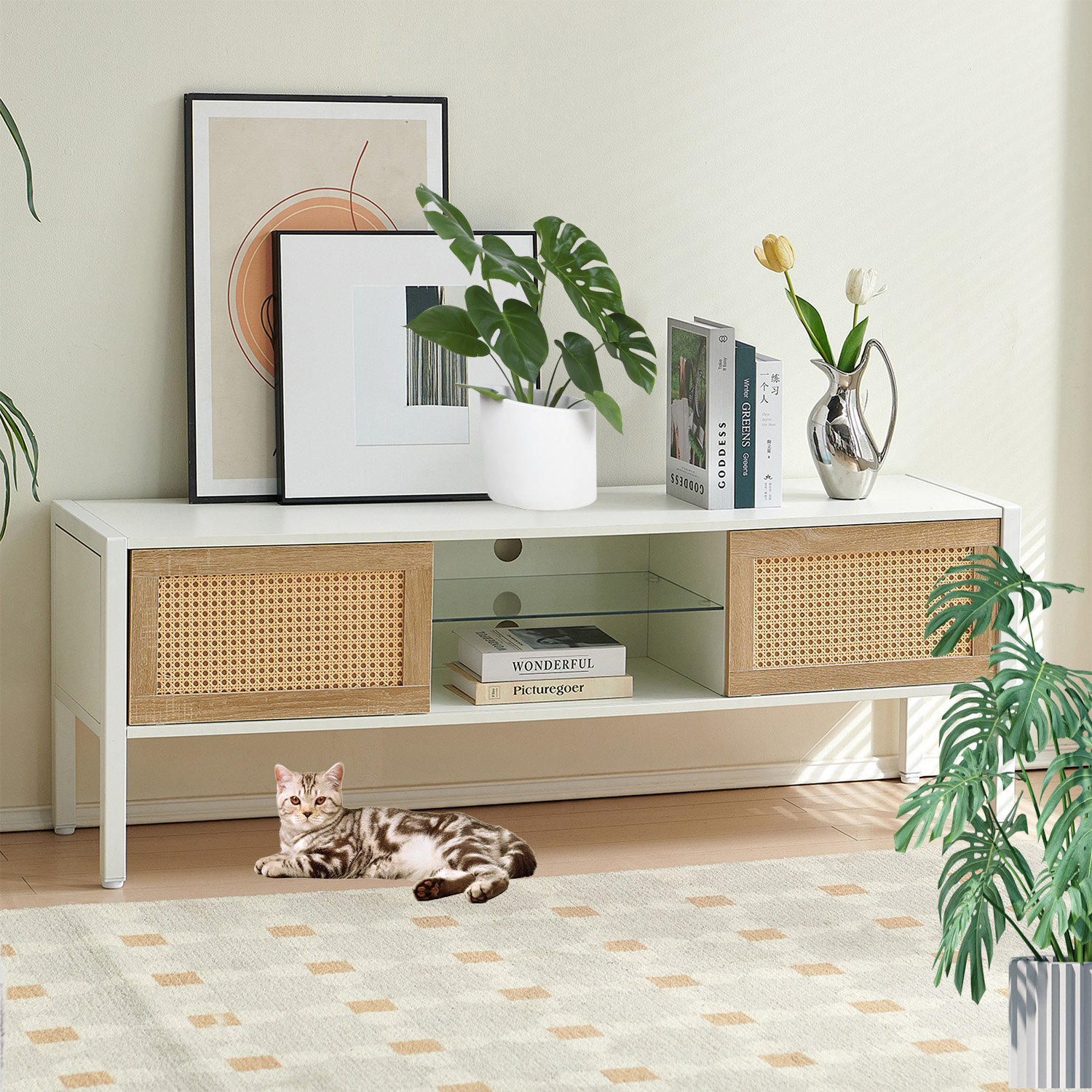 Bay Isle Home™ Ahnalee 54.33'' W Storage Credenza TV Stand | Wayfair