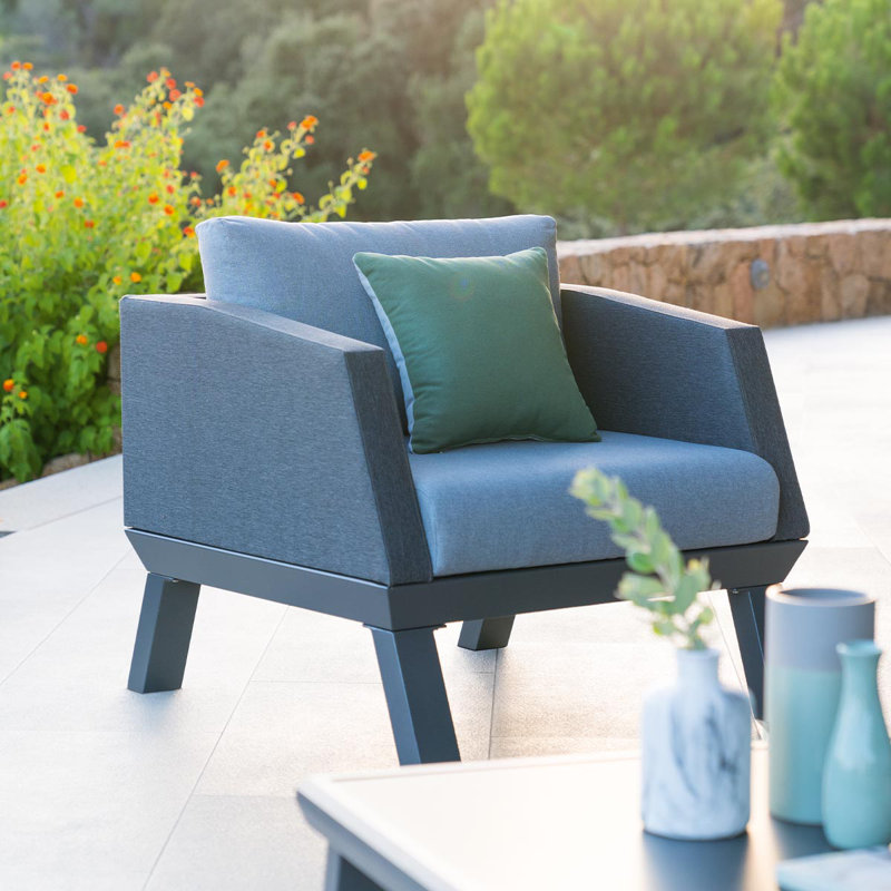 Bovee Patio Dining Armchair with Cushion