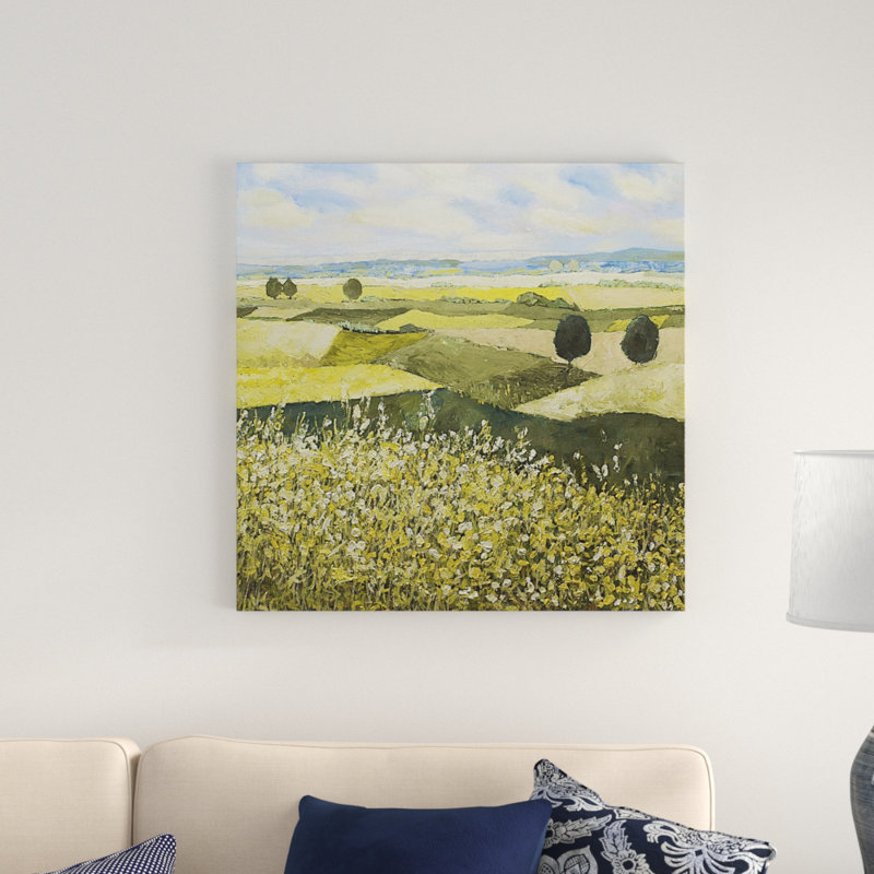 Green Hills by Allan Friedlander - Wrapped Canvas Painting, 76cm H x 76cm W  