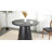 Solid Wood Round Dining Table, 39" In Size, Black Finish, Vintage Style, Seats 4 Comfortably, Adaptable To Office Decor Styles Diameter, Different-1402315139-1402315148