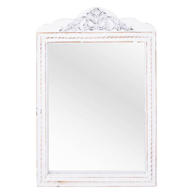 Rebekah Wood Flat Wall Mirror