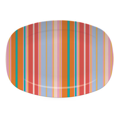 Cabana Bright Stripes Platter