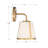 Marietta 1 Light Antique Gold Wall Mount-65287476