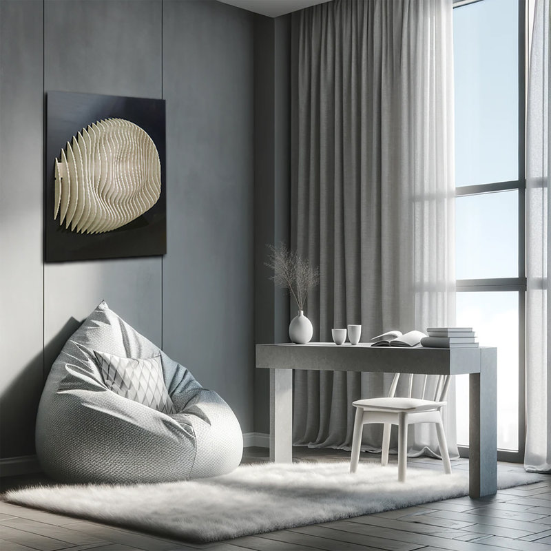 Décoration murale 3D 3D, H 40 po x l 36 po x P 7 po