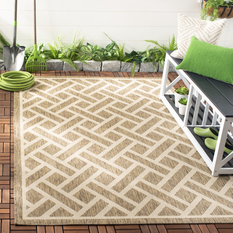 Sunaina Performance Geometric Indoor/Outdoor Area Rug