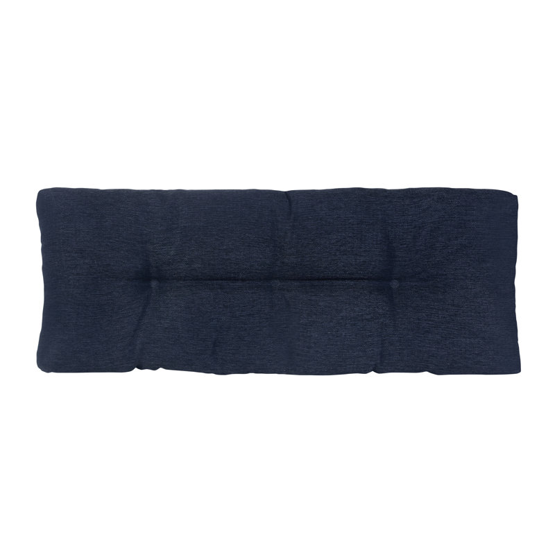 Omega Non-Slip Bench Cushion, Indigo, 43" W x 14" D