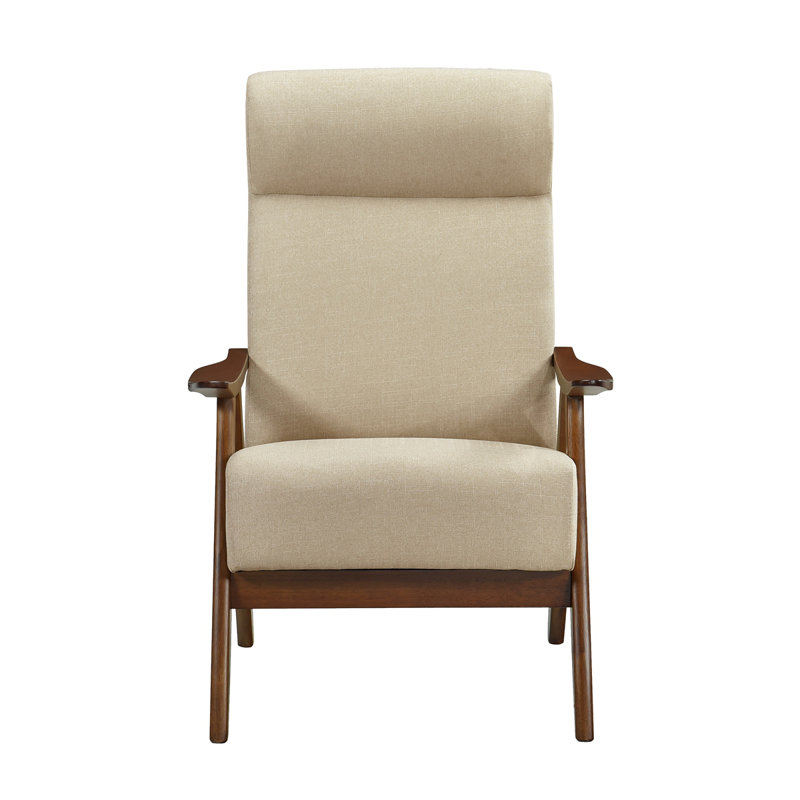 Fauteuil l 29 po Carliee, Mélange de polyester brun pâle