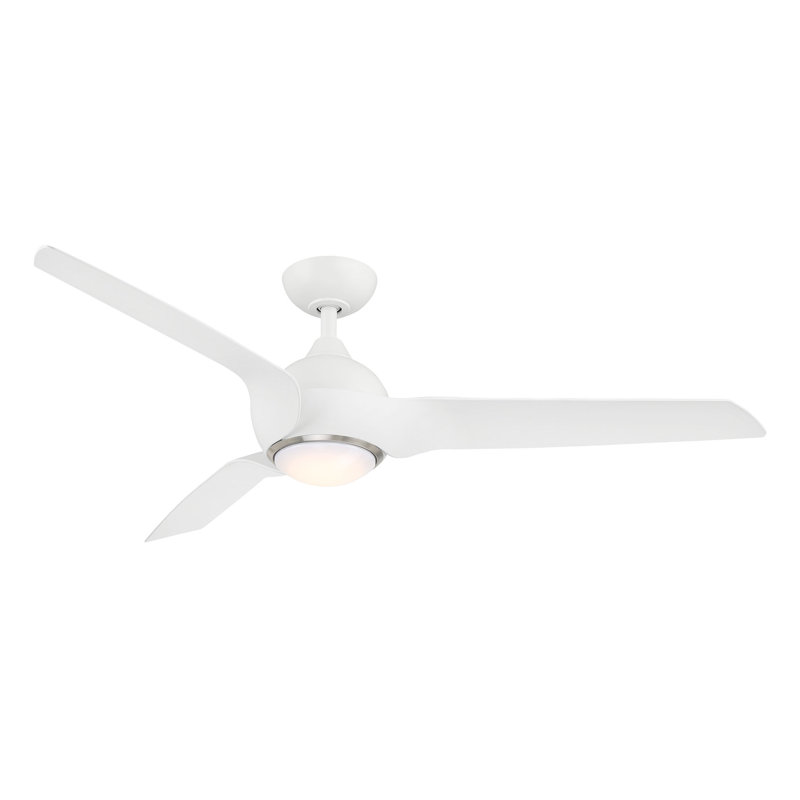 Ventilateur de plafond intelligent DEL Concho, Matte White
