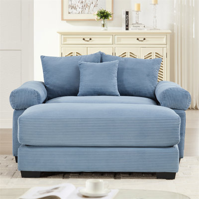 Chaise d'appoint avec repose-pieds