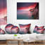 Coussin lombaire avec plage et lever de soleil sur la mer-89152024-89152022