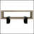 Grey Driftwood 1-Shelf Coffee Table With Modern Elegance And Rustic Charm, Perfect For Contemporary Living Spaces.