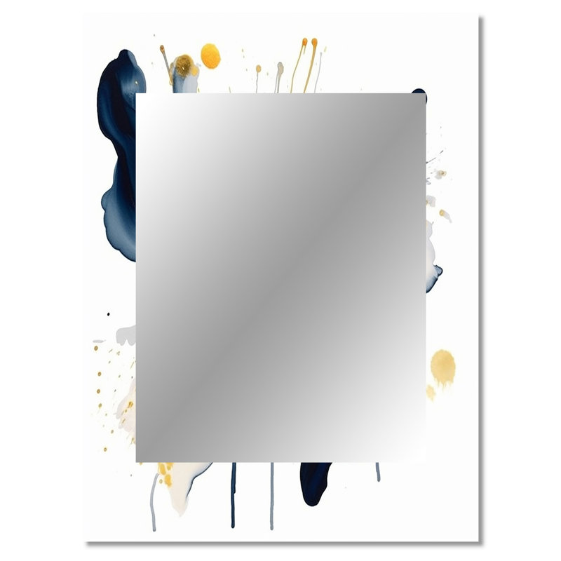 Howard - Abstract Metal Mirror, 40" x 30"