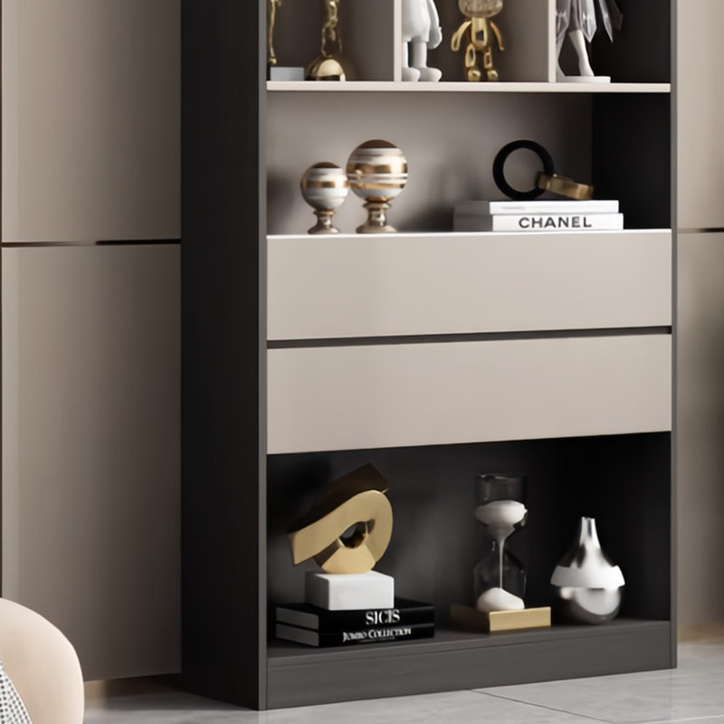 Forster, (6 tablettes) H 86,6 po x l 31,4 po x P 11,8 po, Noir/gris