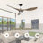 52" Ulanda Blade LED Propeller Ceiling Fan with Remote Control-2131783134