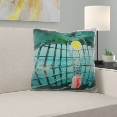 Jad Painting Outdoor Square Pillow Cover & Insert