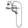 Weymouth Double Handle Floor Mounted Clawfoot Tub Faucet Trim with Diverter and Handshower