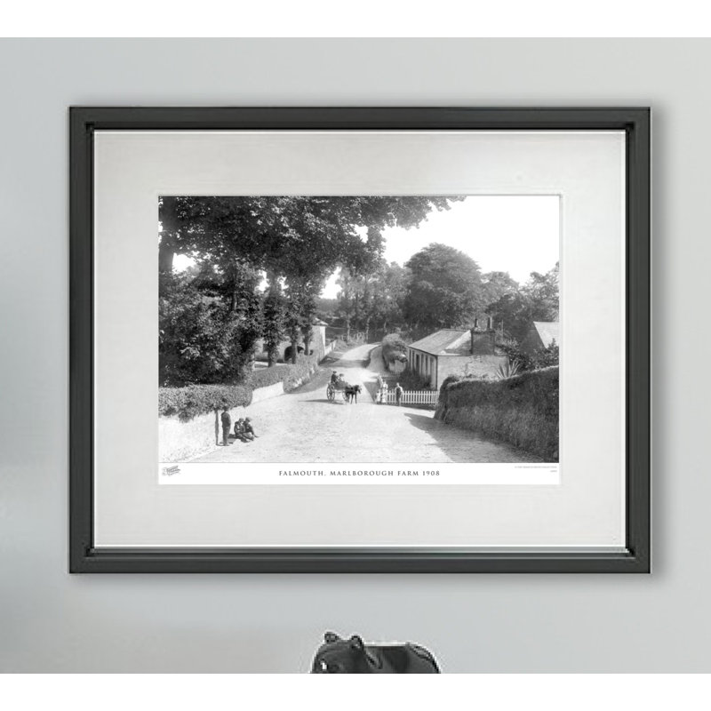 Falmouth, Marlborough Farm 1908 - Single Picture Frame Print, 40cm H x 50cm W x 2.3cm D