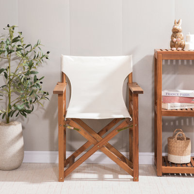 Chaise de réalisateur pliante en bois massif