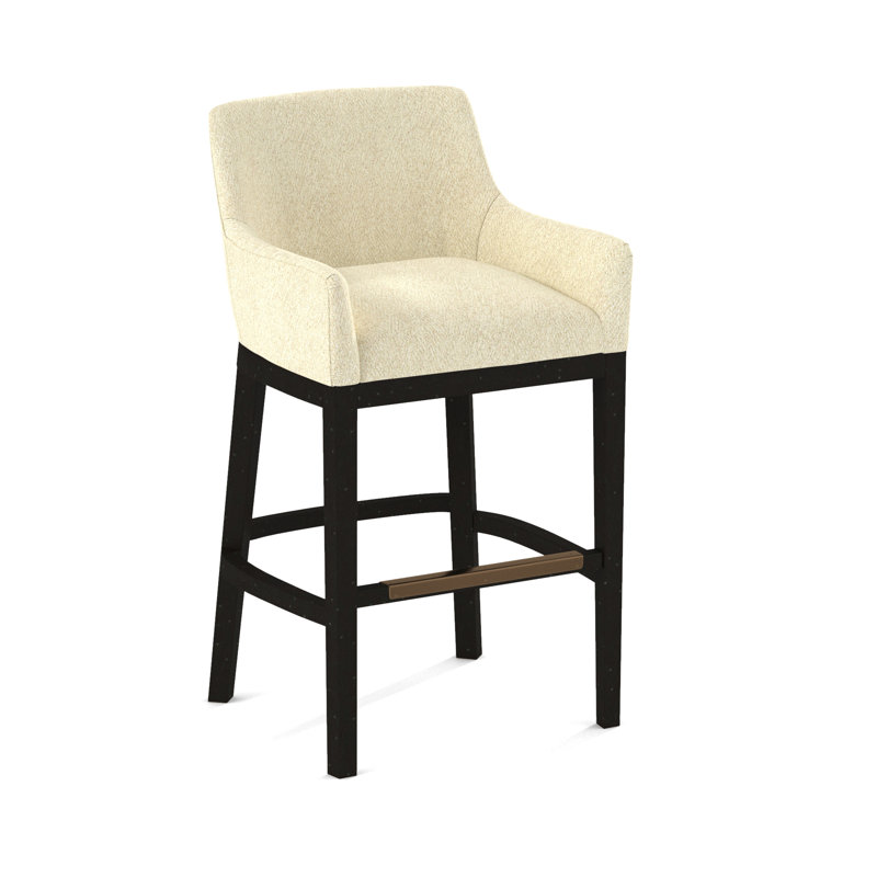 Upholstered Stool, Black, 61645-65