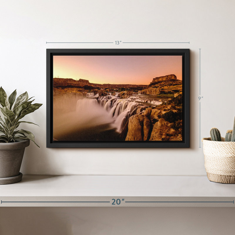 Impression sur toile Shoshone Falls, H 9 po x l 13 po